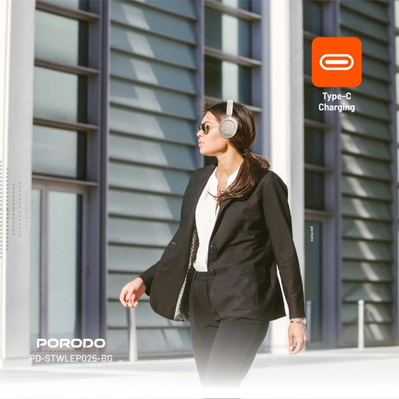 Porodo Soundtec ZEN Active Noise-Cancellation Headphone PD-STWLEP025